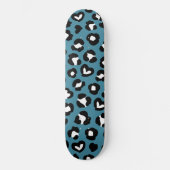 Dierenprint, Blauwe luipaard, Cheetah Spots, Harte Persoonlijk Skateboard (Voorkant)