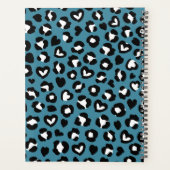 Dierenprint, Blauwe luipaard, Cheetah Spots, Harte Planner (Achterkant)