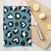 Dierenprint, Blauwe luipaard, Cheetah Spots, Harte Theedoek (Quarter Fold)