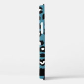 Dierenprint, Blauwe luipaard, Harten, Jouw naam Case-Mate iPhone Case (Achterkant / Rechts)