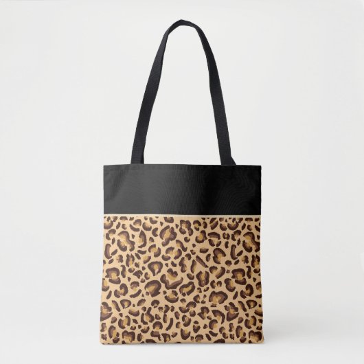 Dierenprint boodschappentas tote bag (Voorkant)