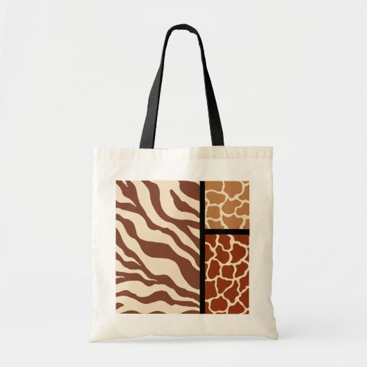 Dierenprint Boodschappentas Tote Bag (Voorkant)
