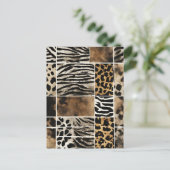 Dierenprint - Briefkaart (Staand voorkant)