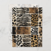 Dierenprint - Briefkaart (Voorkant / Achterkant)