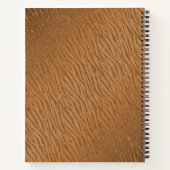 Dierenprint Bruin Glitter Glam Notitieboek (Achterkant)