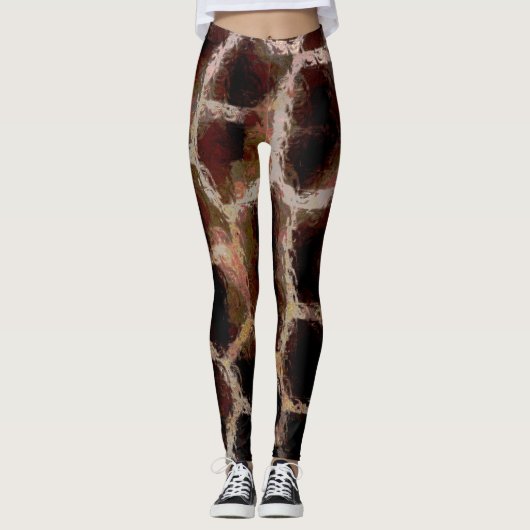 Dierenprint Bruin Leggings (Voorkant)