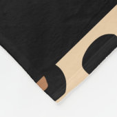 Dierenprint, Bruin Luipaard, Harten, Jouw naam Fleece Deken (Hoek)