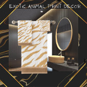 Dierenprint Bruin Wit Bad Handdoek