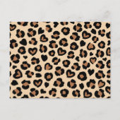 Dierenprint, Bruine luipaard, Cheetah Spots, Harte Briefkaart (Voorkant)