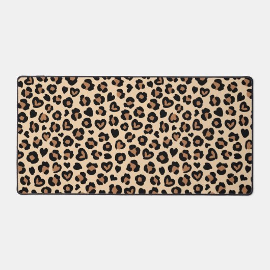 Dierenprint, Bruine luipaard, Cheetah Spots, Harte Bureaumat (Voorkant)