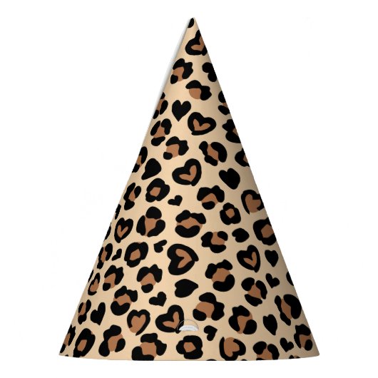 Dierenprint, Bruine luipaard, Cheetah Spots, Harte Feesthoedjes (Links)