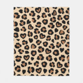 Dierenprint, Bruine luipaard, Cheetah Spots, Harte Fleece Deken (Voorkant)