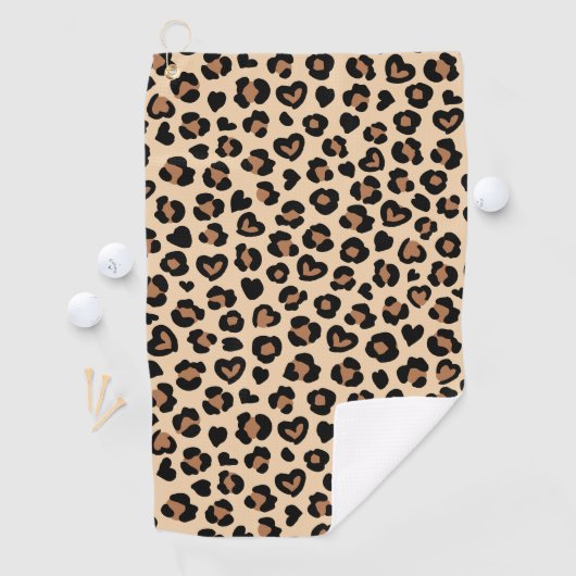 Dierenprint, Bruine luipaard, Cheetah Spots, Harte Golfhanddoek (Insitu)