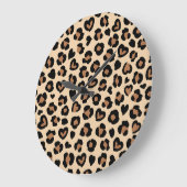 Dierenprint, Bruine luipaard, Cheetah Spots, Harte Grote Klok (Hoek)