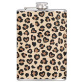 Dierenprint, Bruine luipaard, Cheetah Spots, Harte Heupfles (Voorkant)