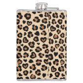 Dierenprint, Bruine luipaard, Cheetah Spots, Harte Heupfles (Achterkant)