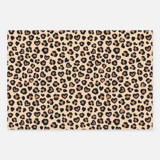Dierenprint, Bruine luipaard, Cheetah Spots, Harte Inpakpapier Vel (Voorkant)