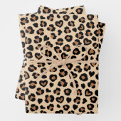 Dierenprint, Bruine luipaard, Cheetah Spots, Harte Inpakpapier Vel (In situ)