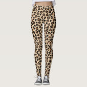 Dierenprint, Bruine luipaard, Cheetah Spots, Harte Leggings (Voorkant)
