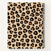 Dierenprint, Bruine luipaard, Cheetah Spots, Harte Notitieboek (Achterkant)