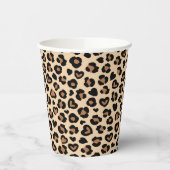 Dierenprint, Bruine luipaard, Cheetah Spots, Harte Papieren Bekers (Links)