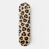 Dierenprint, Bruine luipaard, Cheetah Spots, Harte Persoonlijk Skateboard (Voorkant)
