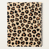 Dierenprint, Bruine luipaard, Cheetah Spots, Harte Planner (Achterkant)