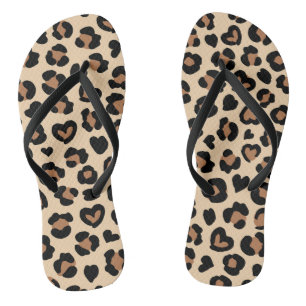 Dierenprint, Bruine luipaard, Cheetah Spots, Harte Teenslippers