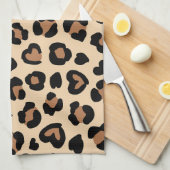 Dierenprint, Bruine luipaard, Cheetah Spots, Harte Theedoek (Quarter Fold)