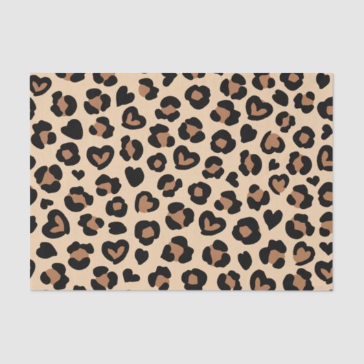 Dierenprint, Bruine luipaard, Cheetah Spots, Harte Tissuepapier (Voorkant)