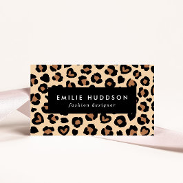 Dierenprint, Bruine luipaard, Cheetah Spots, Harte Visitekaartje