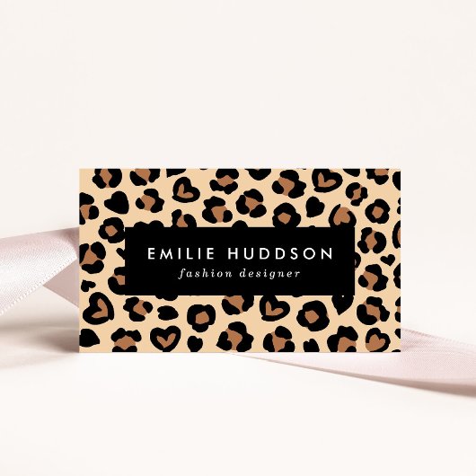 Dierenprint, Bruine luipaard, Cheetah Spots, Harte Visitekaartje
