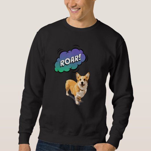 Dierenprint brullen met Schattigee Corgi Dog Trui (Voorkant)