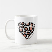 Dierenprint Cheetah Leopard Patroon Hartnaam Koffiemok (Links)
