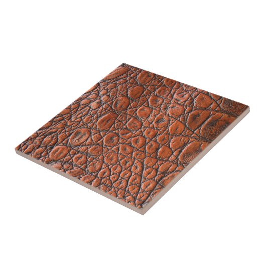 Dierenprint Faux Alligator Tegeltje (Zijkant)