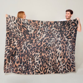 Dierenprint Fleece Deken