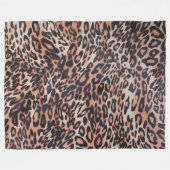 Dierenprint Fleece Deken (Voorkant (Horizontaal))