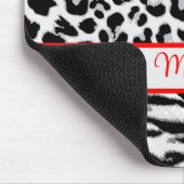 Dierenprint Gepersonaliseerde Mousepad Muismat (Hoek)