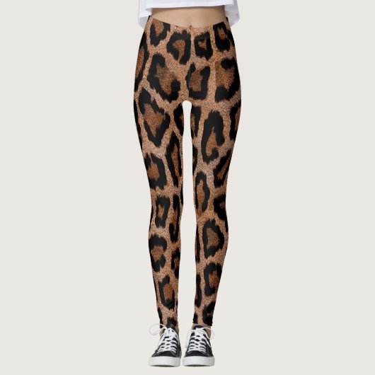 Dierenprint Gevlekte Luipaard  Leggings (Voorkant)
