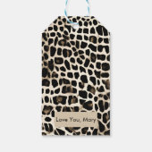 Dierenprint - Gift Label Cadeaulabel (Achterkant)