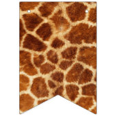 Dierenprint Giraffe Verjaardagsbunting Banner (Eerste vlag)