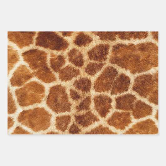 Dierenprint Giraffe Verpakking Papier Platte velle Inpakpapier Vel (Voorkant)