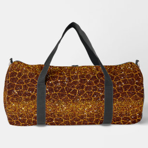 Dierenprint Goud Glitter Look Plunjezak