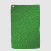 Dierenprint Groen Glitter Glam Golfhanddoek (Voorkant)