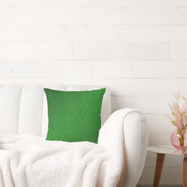 Dierenprint Groen Glitter Glam Kussen (Bank)