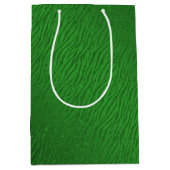 Dierenprint Groen Glitter Glam Medium Cadeauzakje (Voorkant)