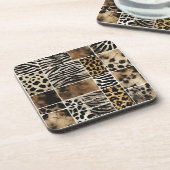 Dierenprint - Hard Plastic Onderzetter (Linkerzijde)