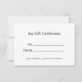 Dierenprint Hart Cadeaubon Uitnodiging (Achterkant)