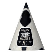 Dierenprint Heilige Koe Verjaardagsfeestje Pet Feesthoedjes (Voorkant)