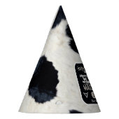 Dierenprint Heilige Koe Verjaardagsfeestje Pet Feesthoedjes (Links)